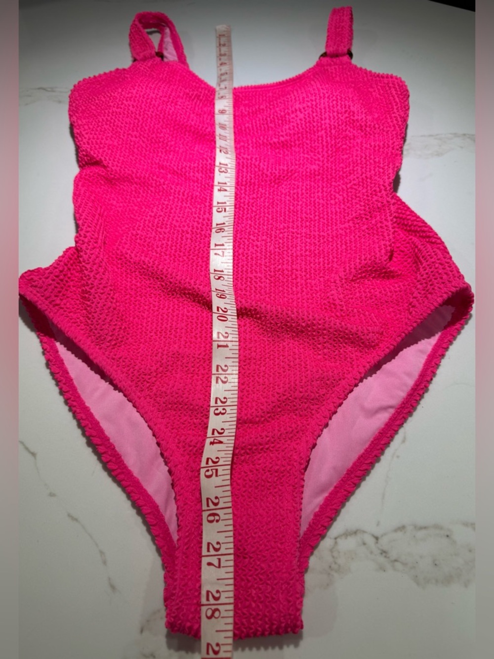 HOT PInk Swim Suit, One Piece, Size:L - Picture 3 of 8